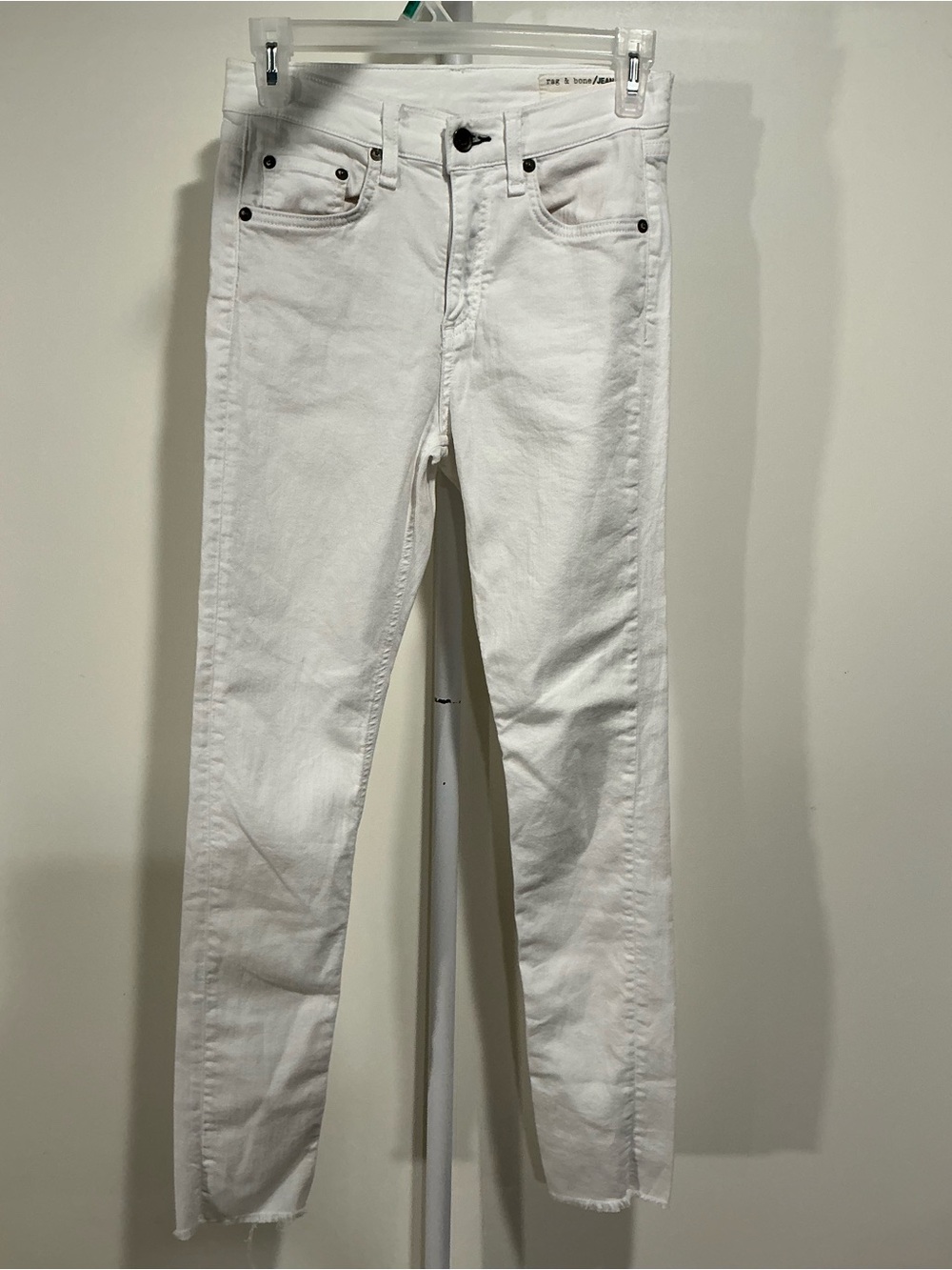 rag & bone Women's White Skinny Jeans